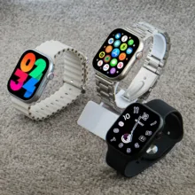 ساعت هوشمند ورنا مدل W45 Max With 7 Bands مناسب برای ورزش مجهز به گام شمار