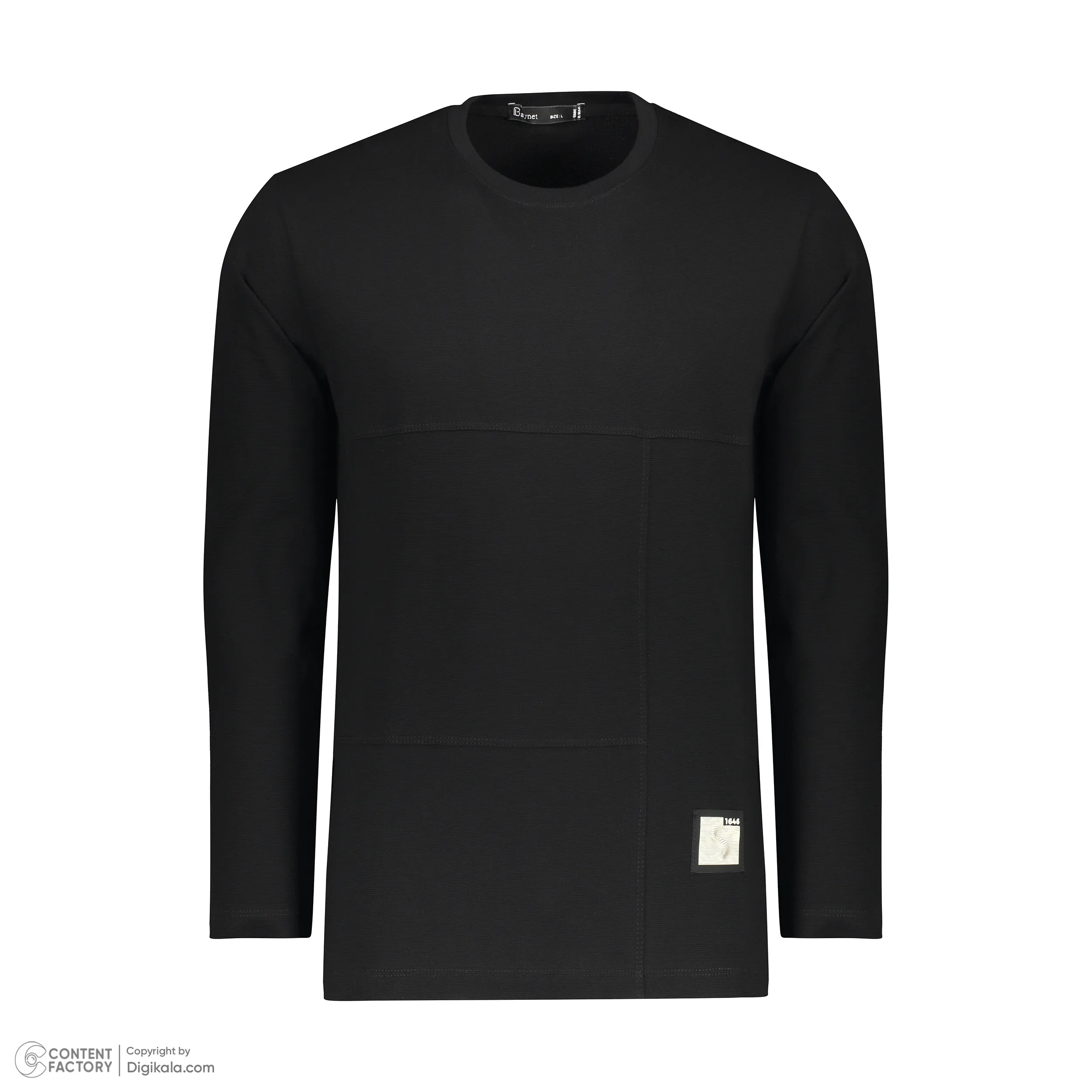 تی‌شرت آستین بلند یقه گرد مردانه باینت مدل 905