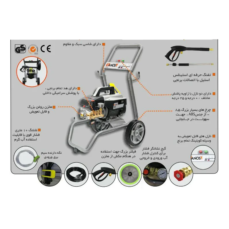 کارواش تانوس مدل YP-HPW190B