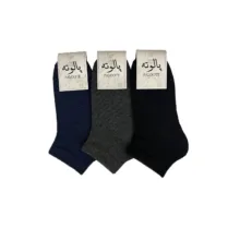 جوراب ساق کوتاه مردانه پالوته مدل PLT-SHG-B3R مجموعه 3 عددی