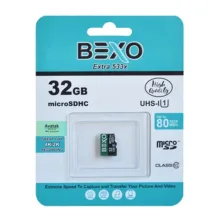 کارت حافظه microSDHC بکسو مدل Extra کلاس 10 استاندارد UHS-I U1 سرعت 80MBps ظرفیت 32 گیگابایت