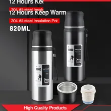 فلاسک مدل VACUUM کد 10198005-820ML گنجایش 0.820 لیتر