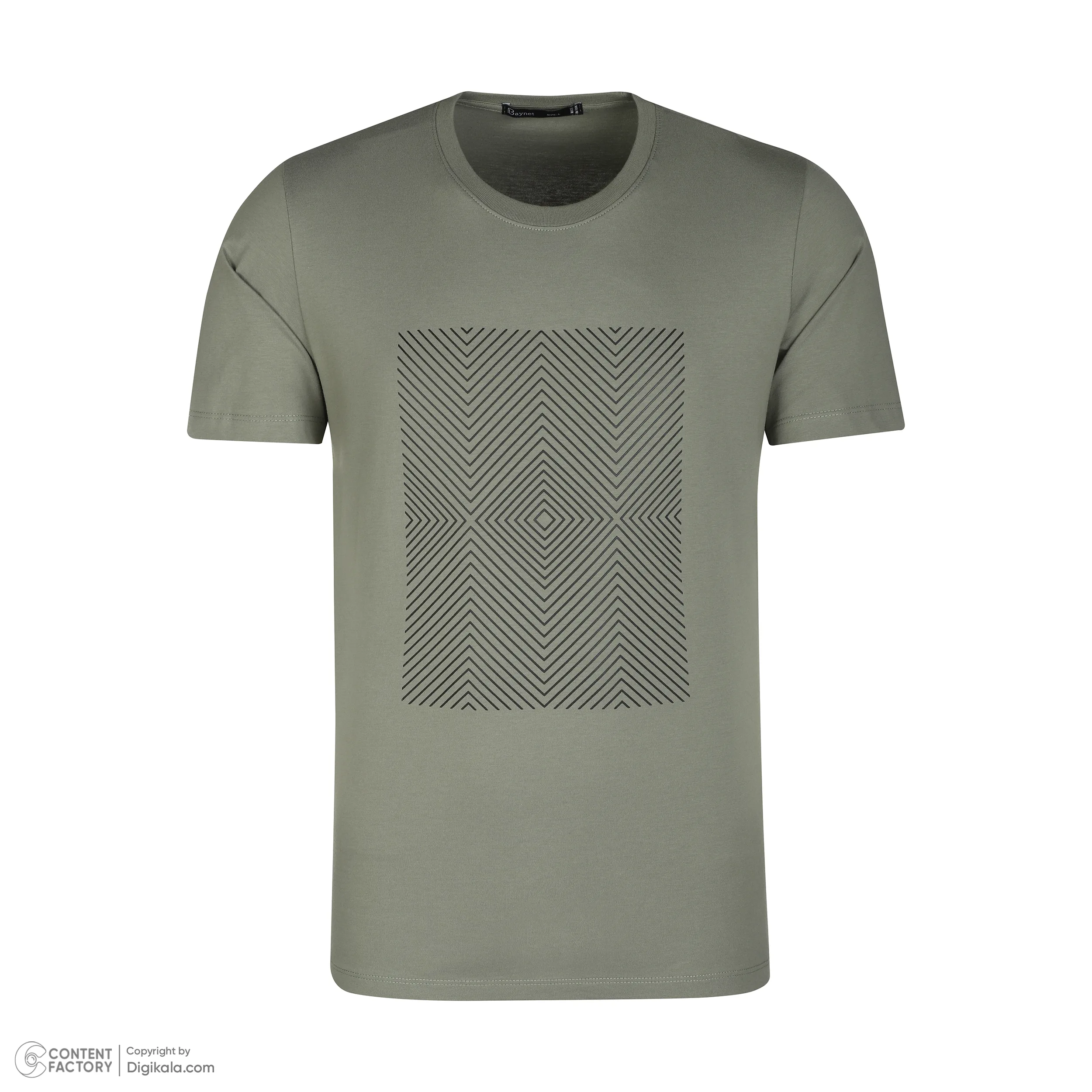 تی شرت آستین کوتاه مردانه باینت مدل 758-3 رنگ سبز