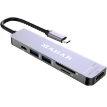 هاب داک استیشن 6 پورت ماکار مدل MK-DOCK-4K HDMI