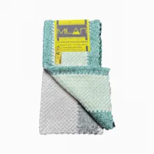 دستمال سرامیک و پولیش خودرو میلان مدل پولیشی راه راه بسته 2 عددی