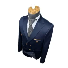 کت و شلوار مردانه مدل دبل برست شش دکمه