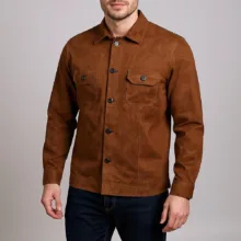 کت چرم مردانه چرم مشهد مدل K0635-088-48