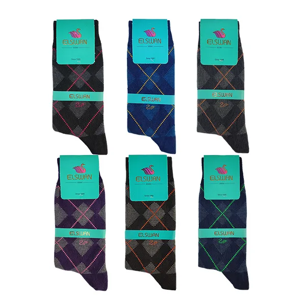 جوراب مردانه مدل لندن کد PH687.2 مجموعه 6 عددی