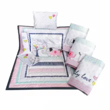 سرویس خواب 7 تکه کودک رزبورن مدل FAMILY LOVE GIRL