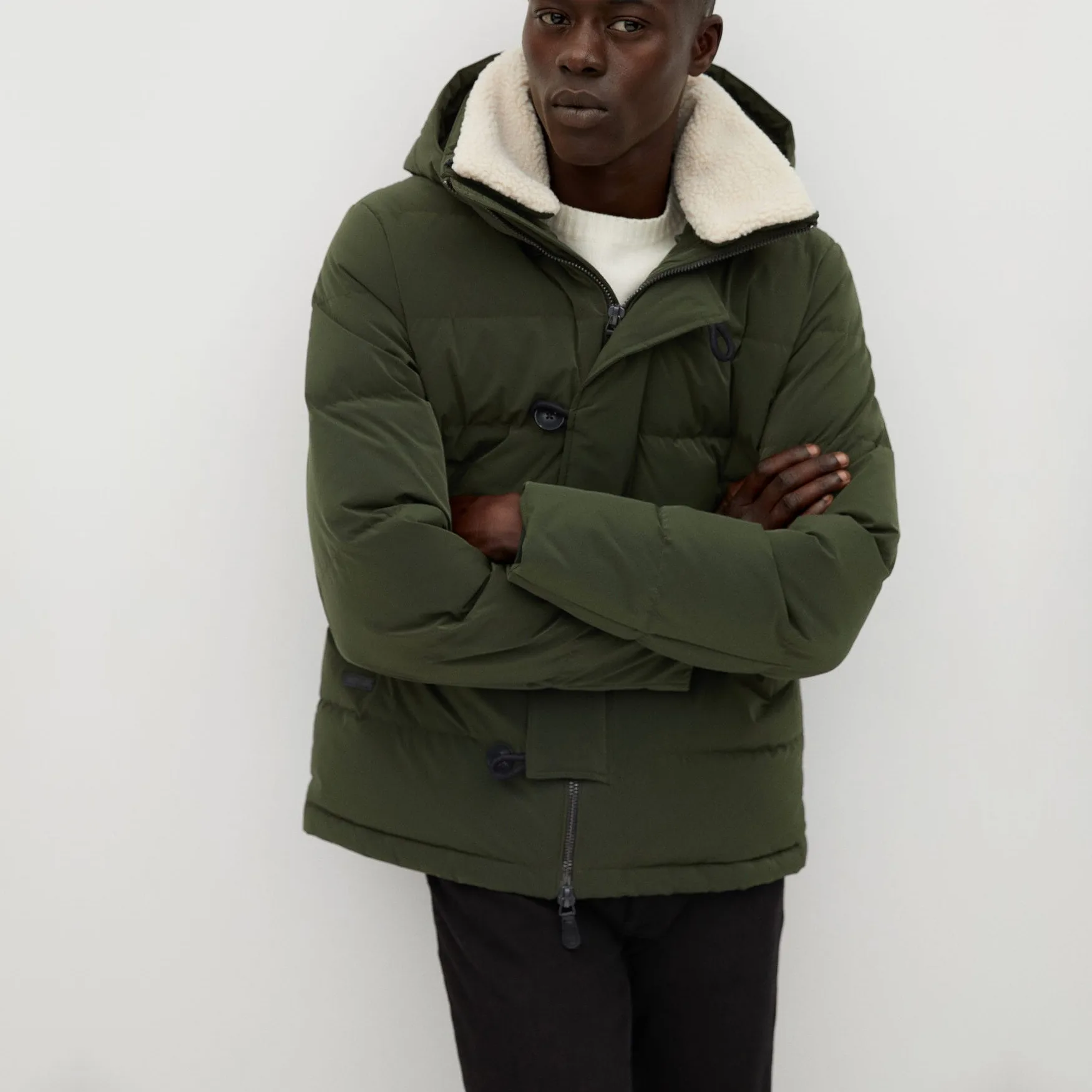 کاپشن مردانه مانگو مدل KH704COT