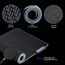 ماوس پد گیمینگ مدل RGB کد GMS_WT_5