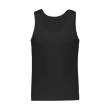 زیرپوش رکابی مردانه برهان تن پوش مدل 17-01 بسته 12 عددی رنگ مشکی