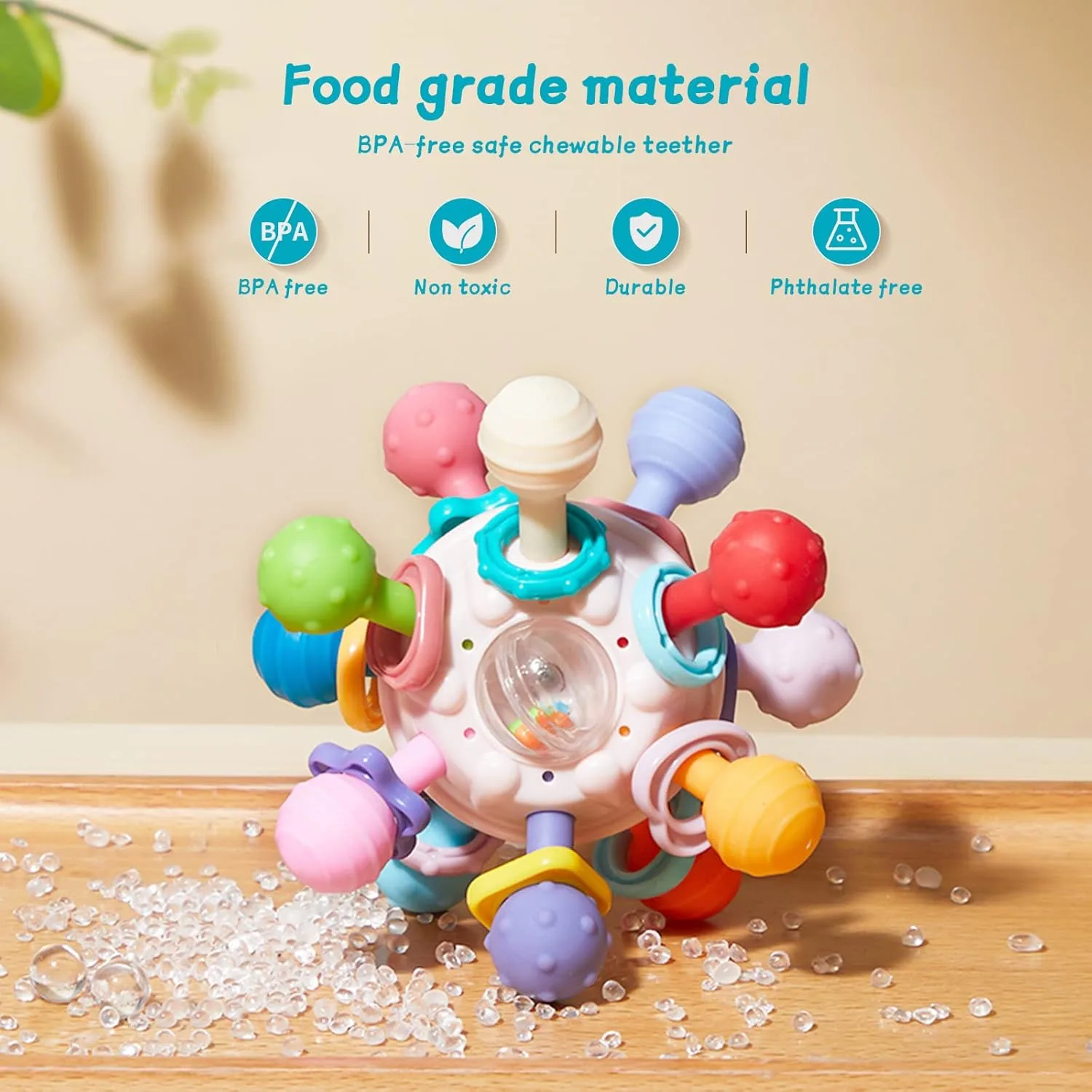 دندان گیر کودک مدل جغجغه ای فضانورد