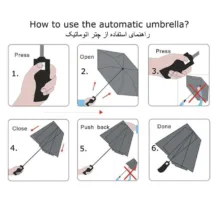 چتر مدل 12 فنره ویندپروف