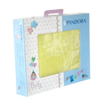 پتوی نوزادی پانادورا مدل Emboss baby سایز 120x100 سانتی متر