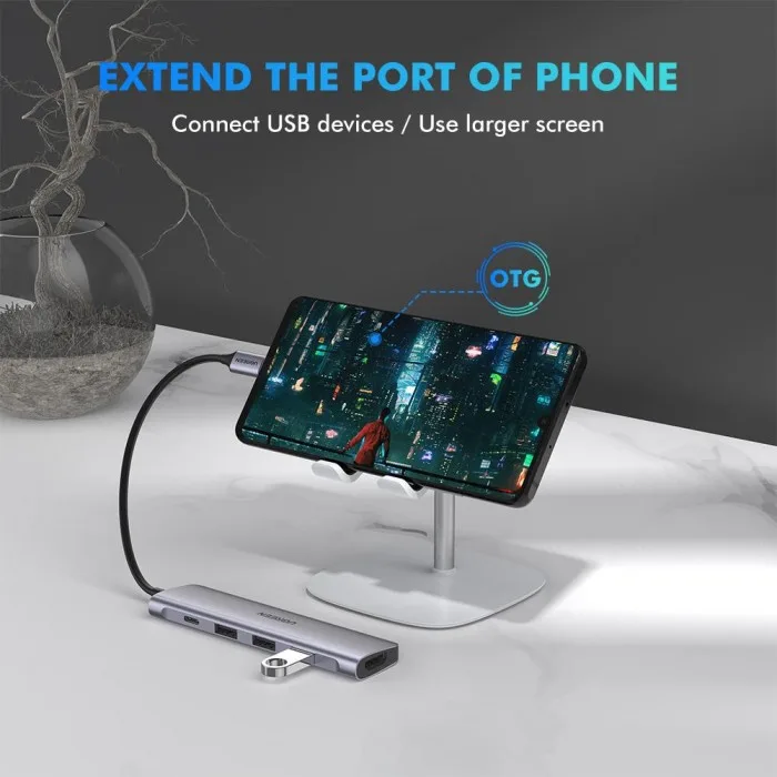 هاب 5 پورت USB-C یوگرین مدل CM136-50209