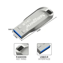 فلش مموری سمگپرس مدل UDP ظرفیت 128 گیگابایت با رابط USB 3.0