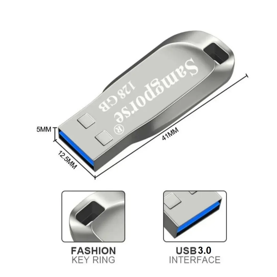 فلش مموری سمگپرس مدل UDP ظرفیت 128 گیگابایت با رابط USB 3.0