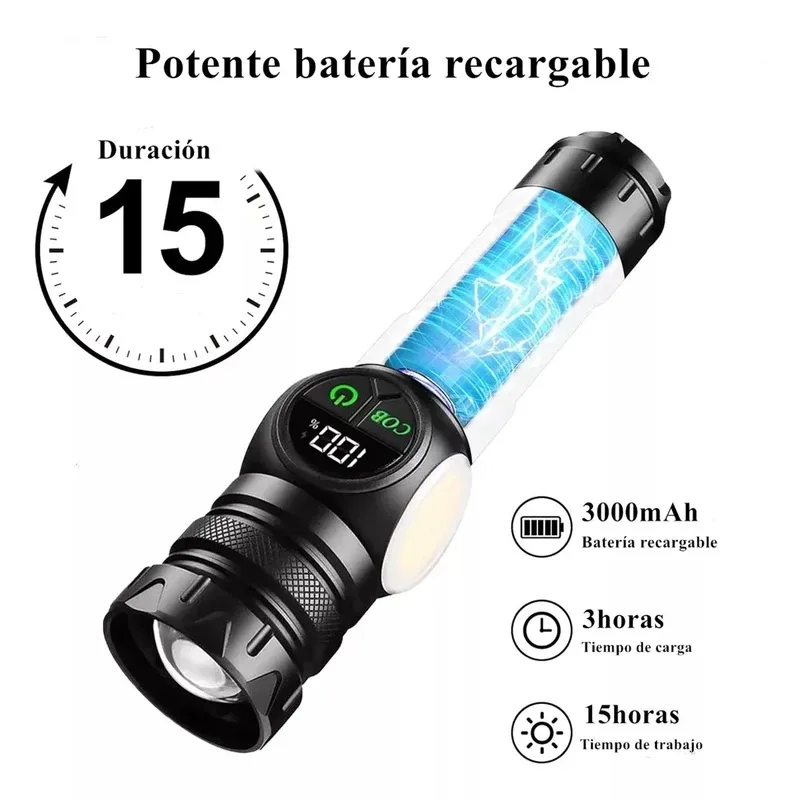 چراغ قوه دستی مدل M1112 با نور مهتابی