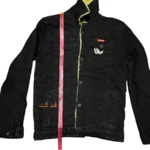 کت پاییزه مردانه مدل جین خزدار کد zo.zrd