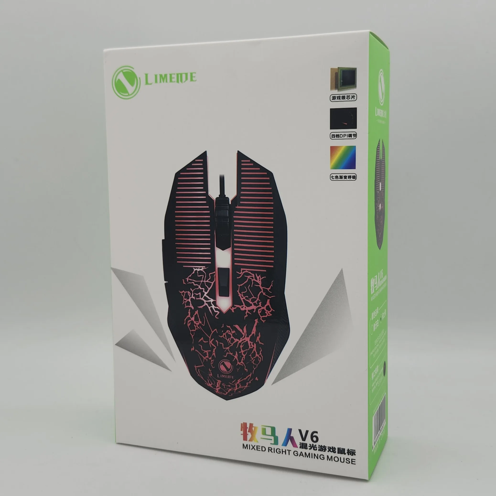 موس مخصوص بازی لایماید مدل RGB-V6 کد GAMING-2024