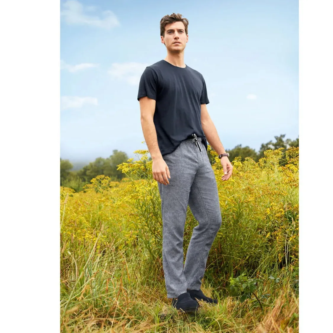 شلوار مردانه مدل لینن کد 17569434