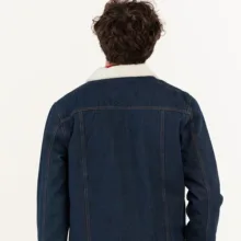 کت جین مردانه پیریمارک مدل داخل خزدار کد 84130