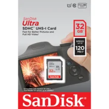 کارت حافظه SDHC  مدل Ultra کلاس 10 استاندارد UHS-I U1 سرعت 120MB/s ظرفیت 32 گیگابایت