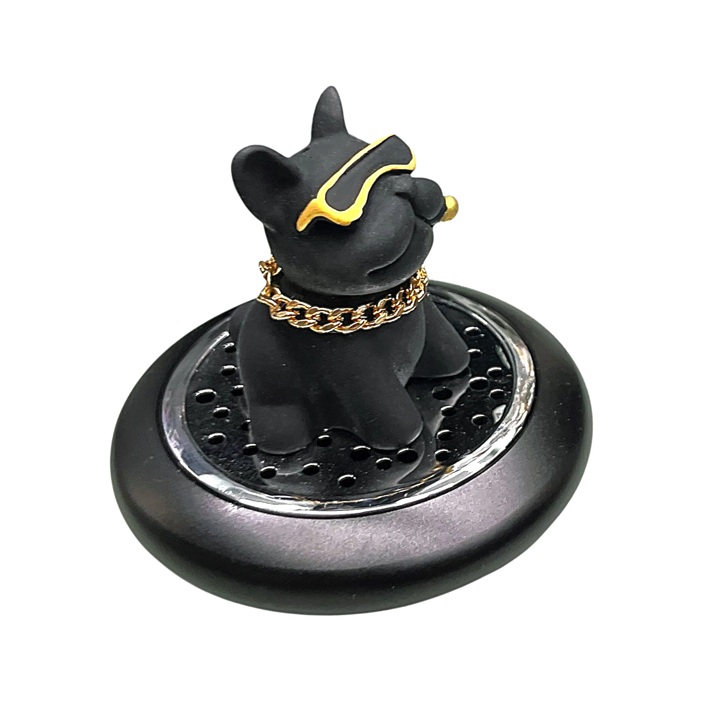 خوشبوکننده خودرو رو داشبوردی مدل سگ لاکچری کد BLK