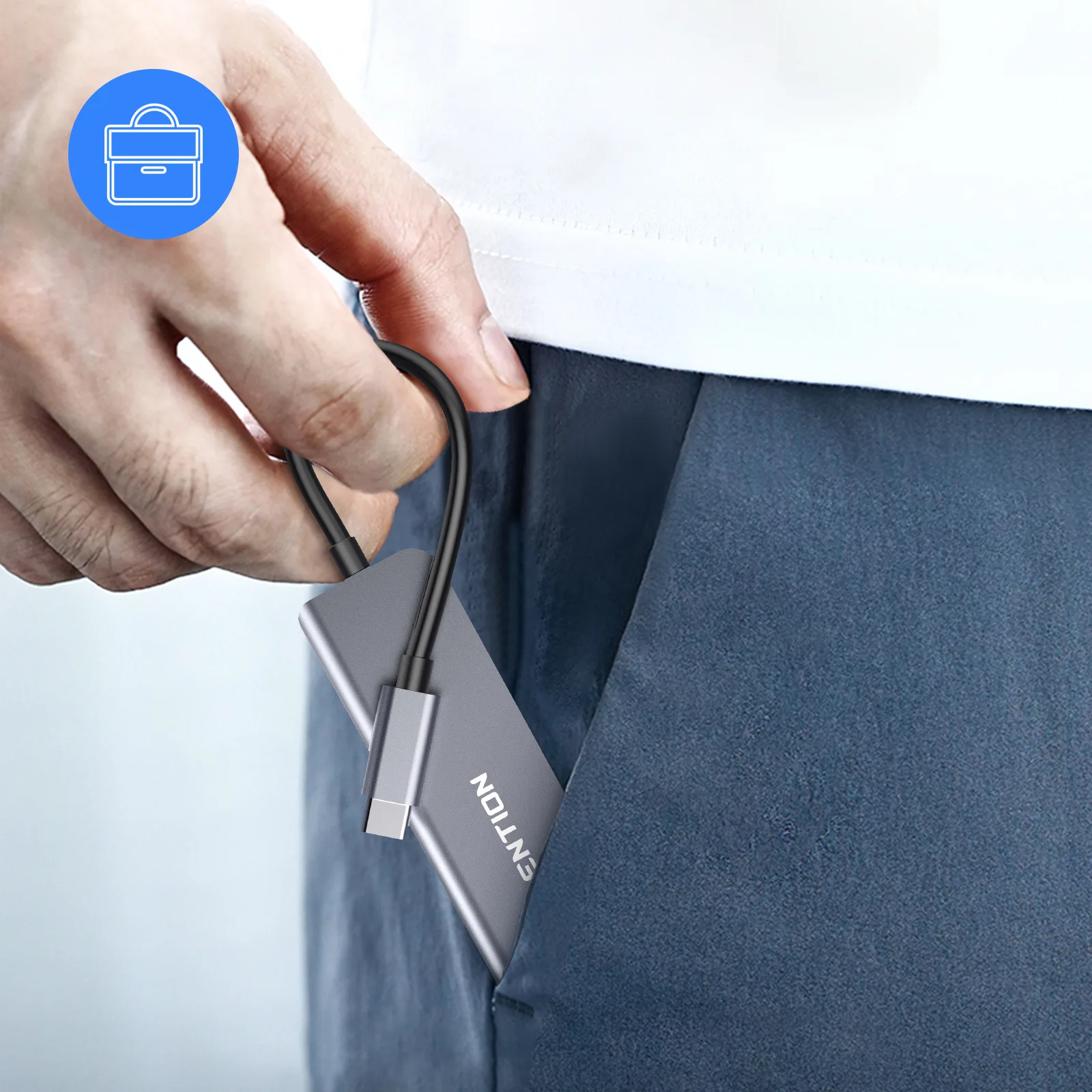 هاب 6 پورت USB-C لنشن مدل CE18-HCR