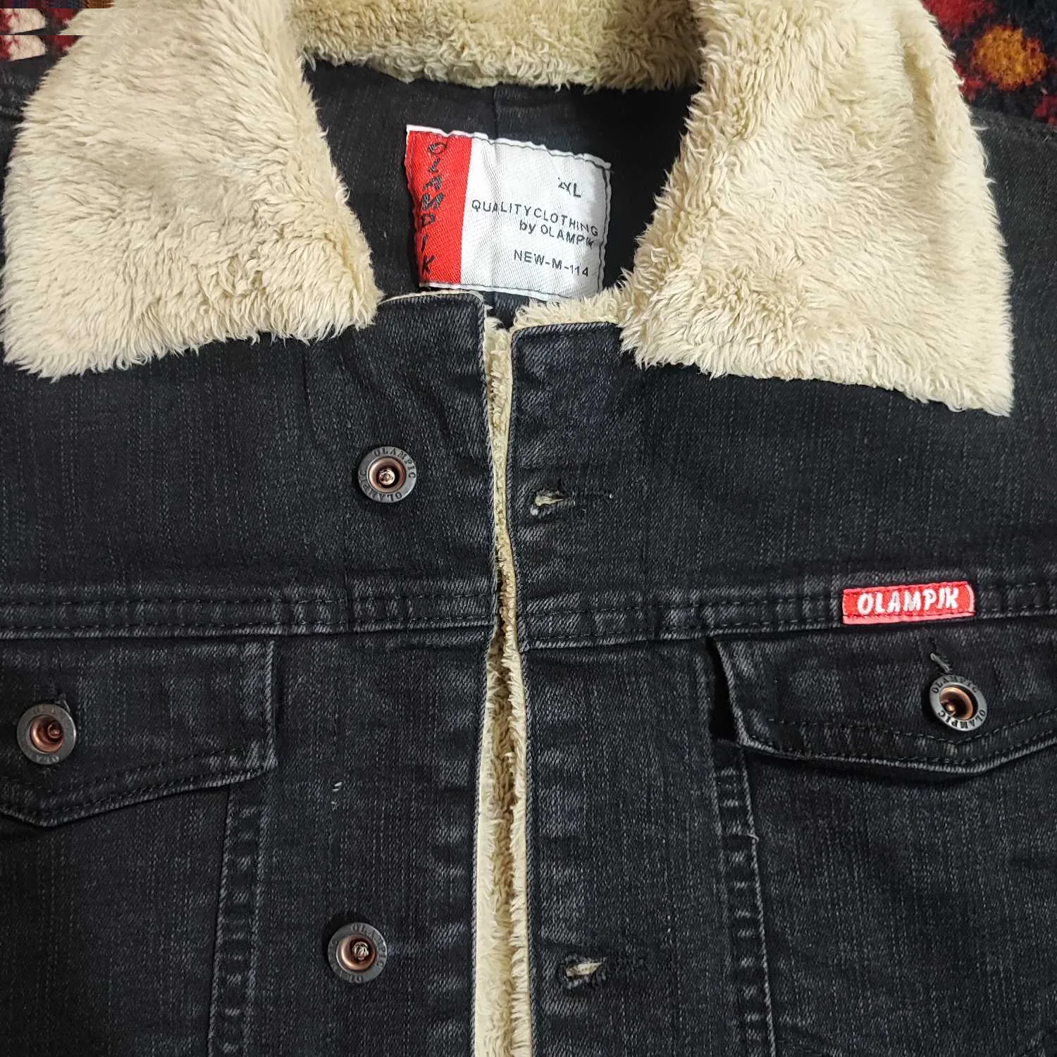 کت پاییزه مردانه مدل جین خزدار کد zo.zrd