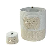 ست سطل و جادستمال کاغذی اتاق کودک مدل فیل