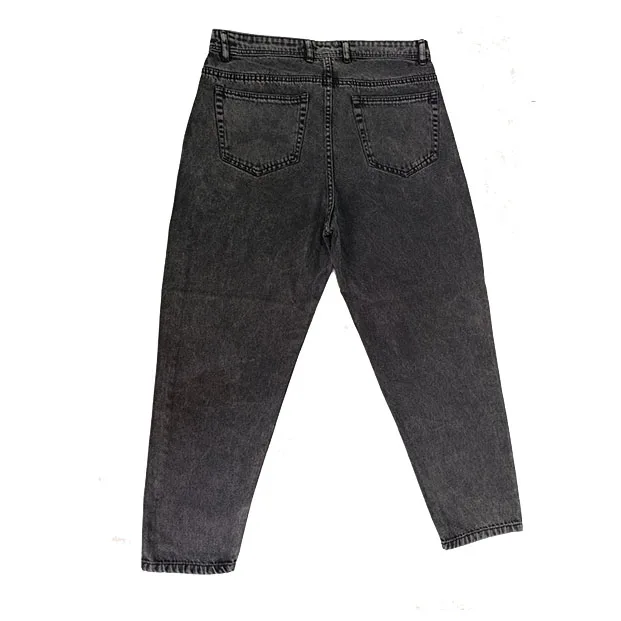 شلوار جین مردانه مدل مام فیت زاپدار