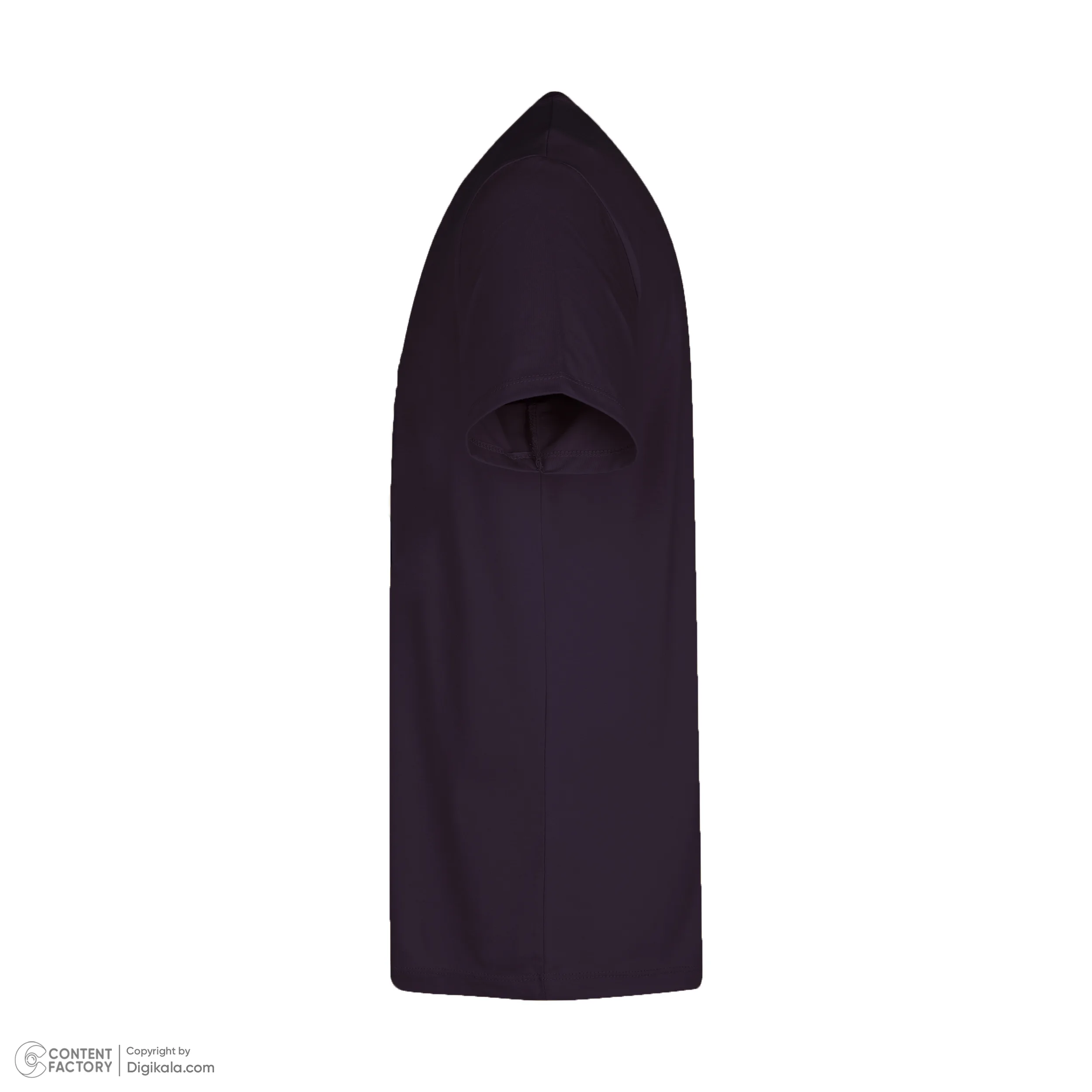 تی شرت آستین کوتاه مردانه باینت مدل 373-25 رنگ بادمجانی