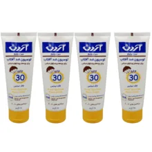 لوسیون ضد آفتاب بچه آردن مدل SPF 30 حجم 75 میلی لیتر مجموعه چهار عددی
