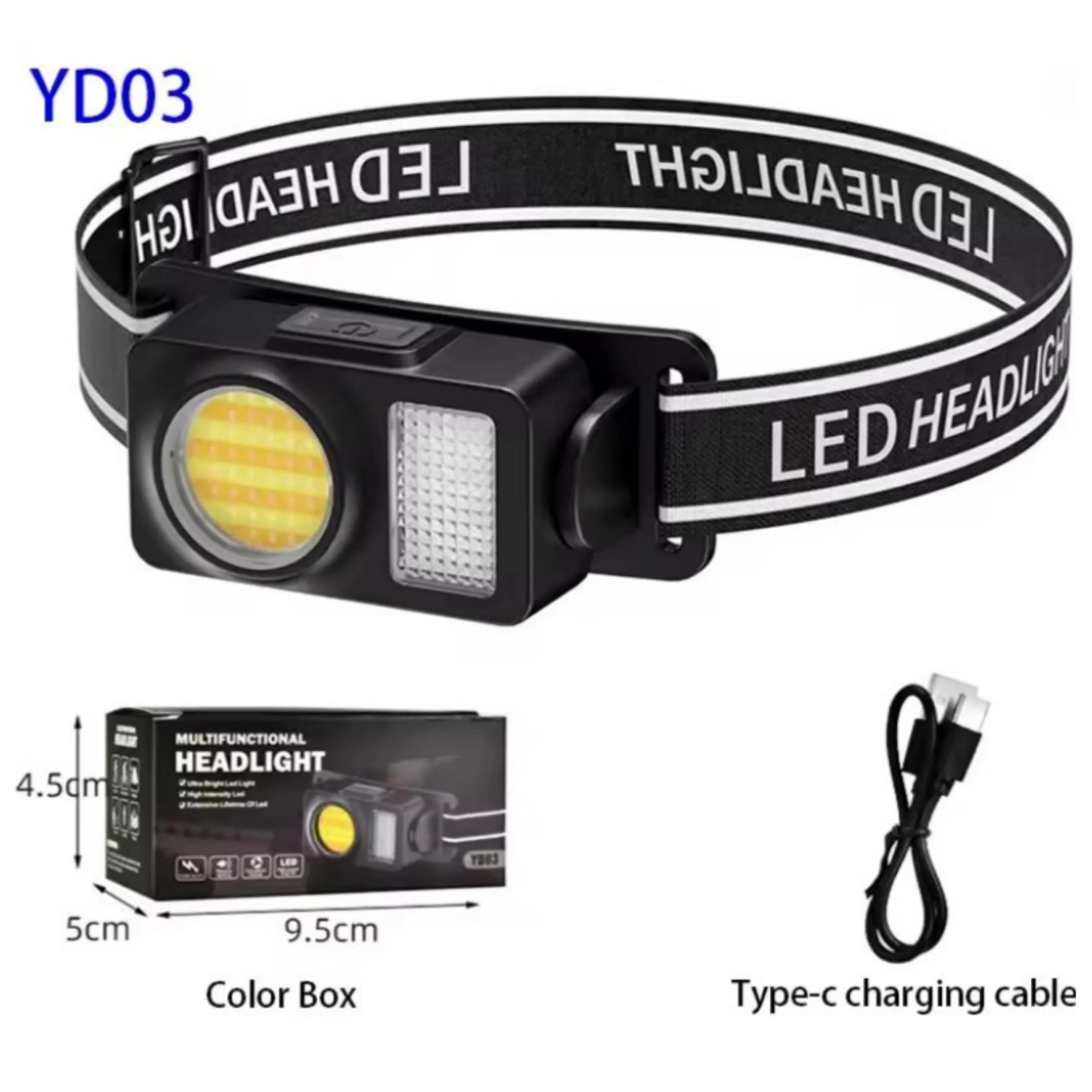 چراغ پیشانی مدل YD03 با نور مهتابی