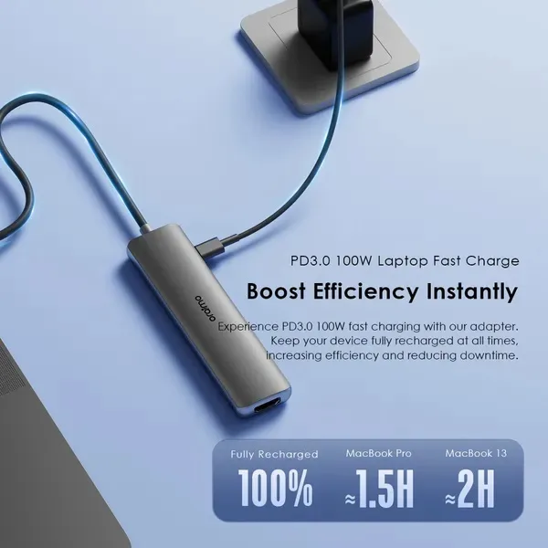 هاب 7 پورت USB-C اورایمو مدل PowerTrans