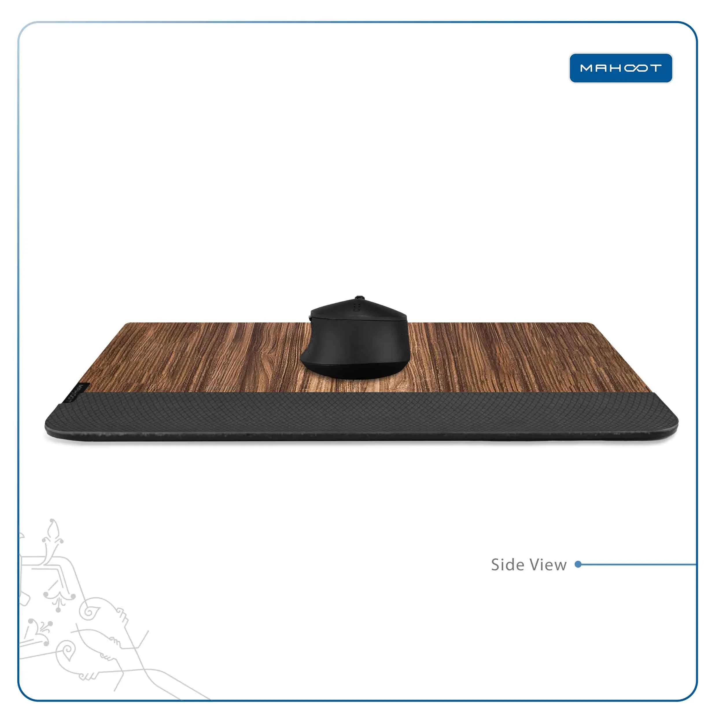 ماوس پد ماهوت مدل PRO- Light-Walnut-Wood