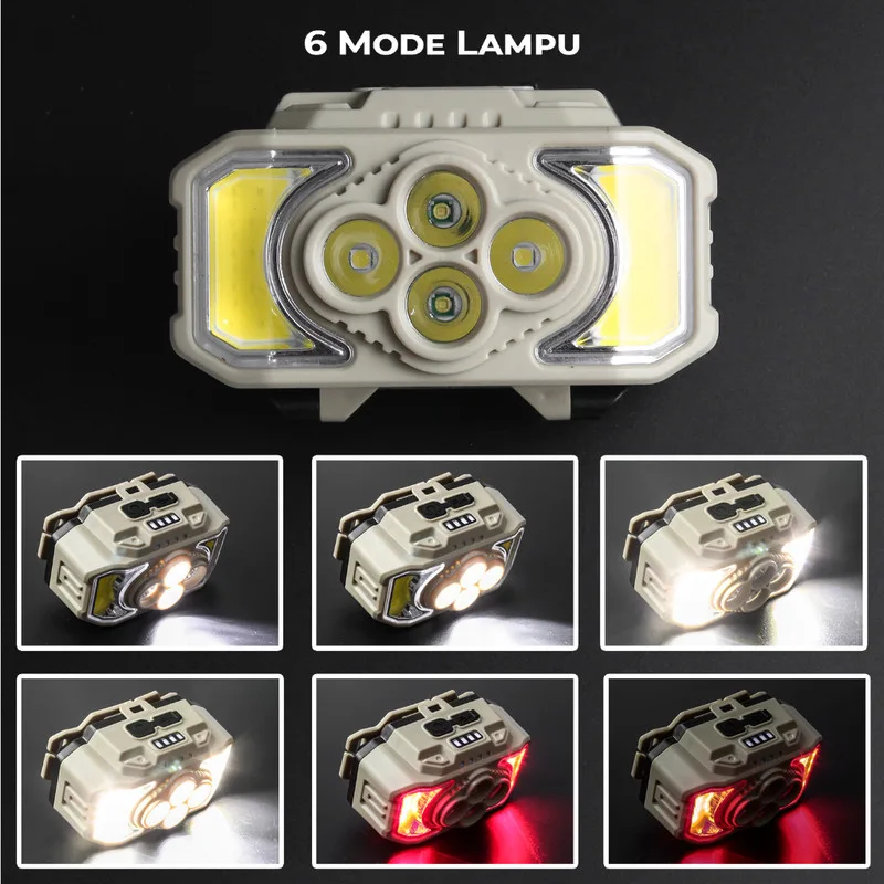 چراغ پیشانی مدل سنسور دار کد HX-815S