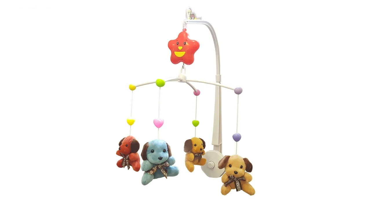 آویز تخت کودک پلیشی مدل Happy Shaking Bell