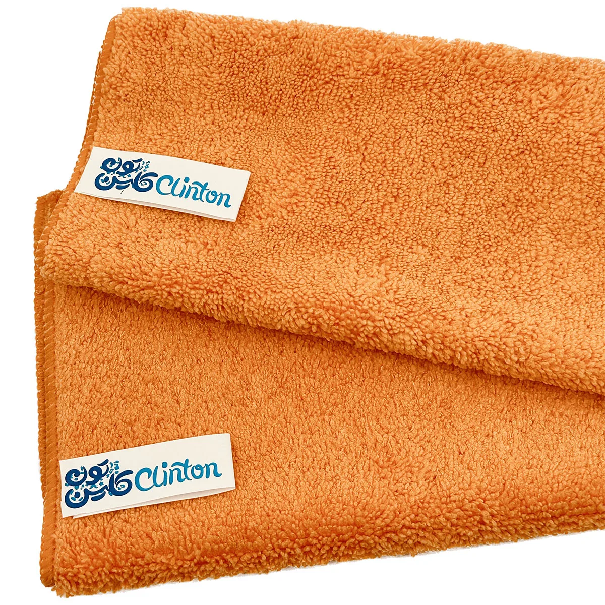 دستمال نظافت خودرو کلینتون مدل سوپر میکروفایبر اقتصادی کد 40030 بسته چهار عددی