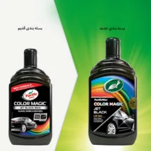 پولیش واکس بدنه خودرو ترتل واکس مدل COLOR MAGIC JET BLACK حجم 500 میلی لیتر