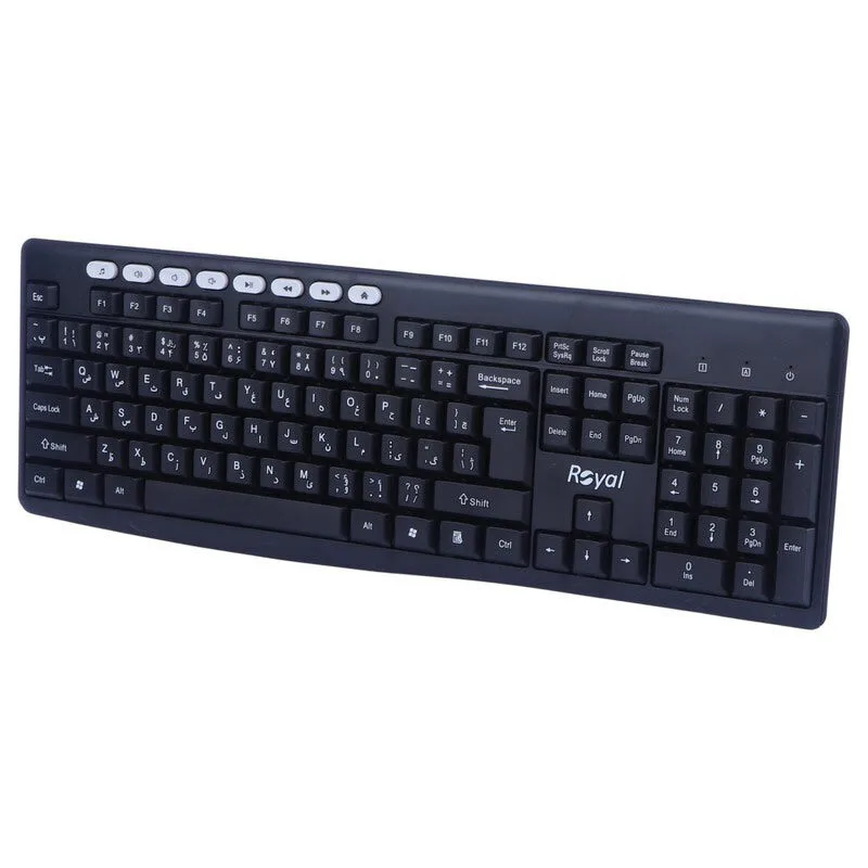 کیبورد و ماوس بی سیم رویال مدل RKM-870