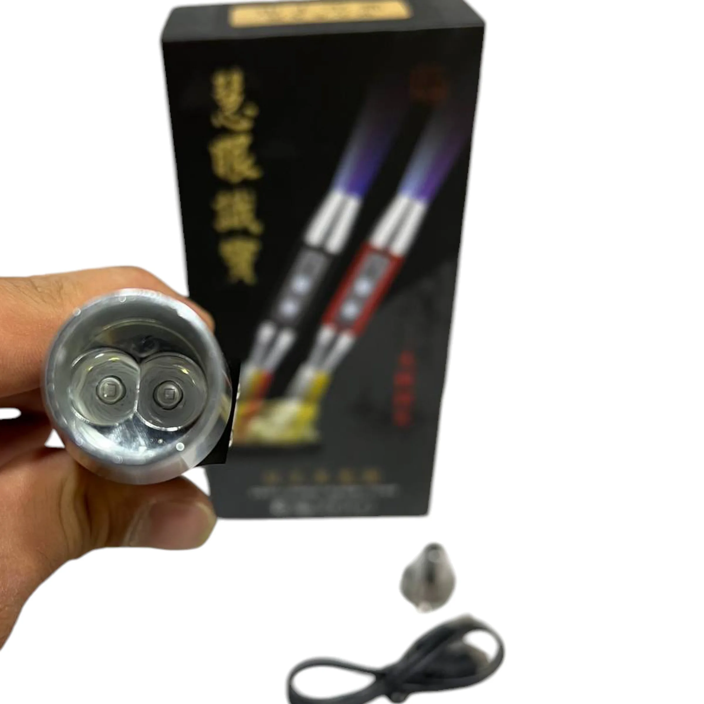 چراغ قوه دستی زینگارو مدل uv 4led