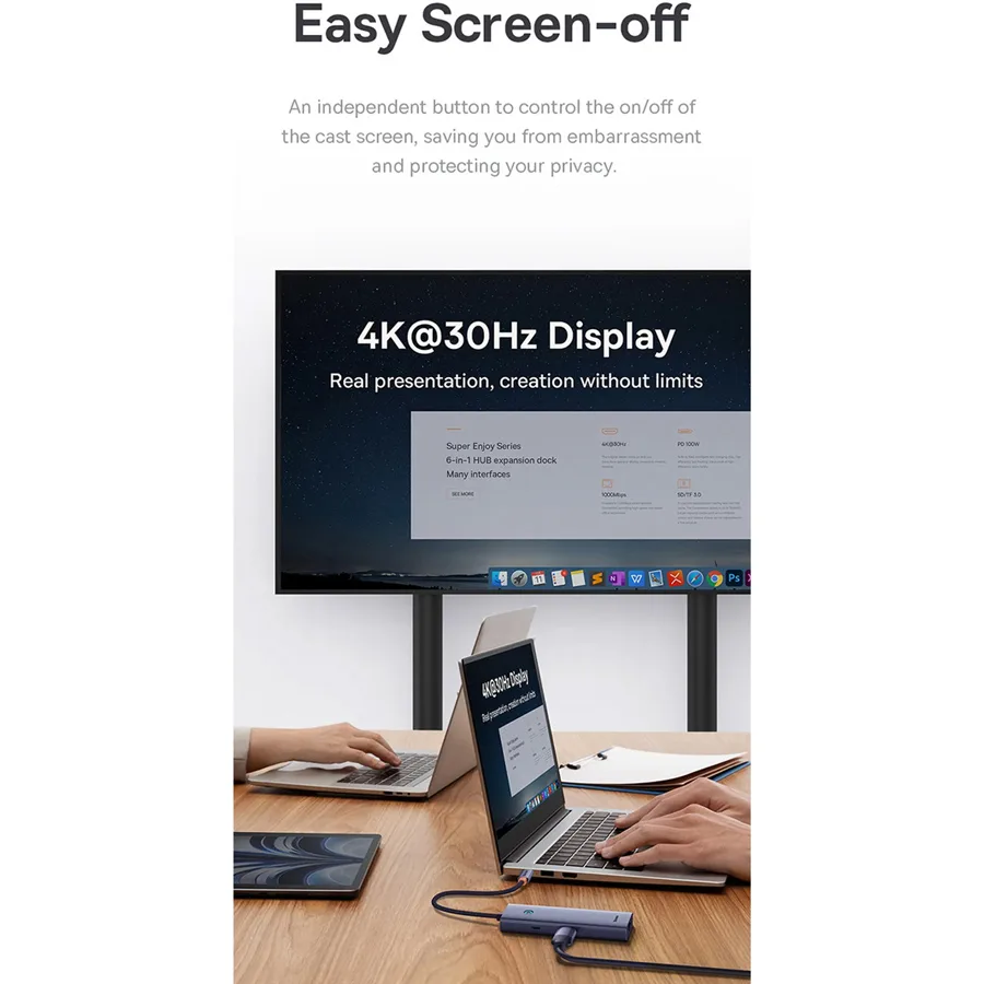 هاب 6 پورت USB-C بیسوس مدل B00052802811