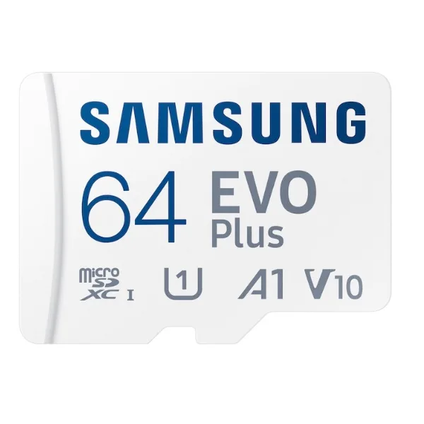 کارت حافظه microSDXC سامسونگ مدل Evo Plus A1 V10 کلاس 10 استاندارد UHS-I U1 سرعت 130MBps به همراه آداپتور SD ظرفیت 64 گیگابایت