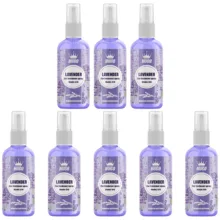 اسپری خوشبو کننده خودرو هوگو مدل لاوندر کد 014 حجم 50 میلی لیتر بسته 8 عددی