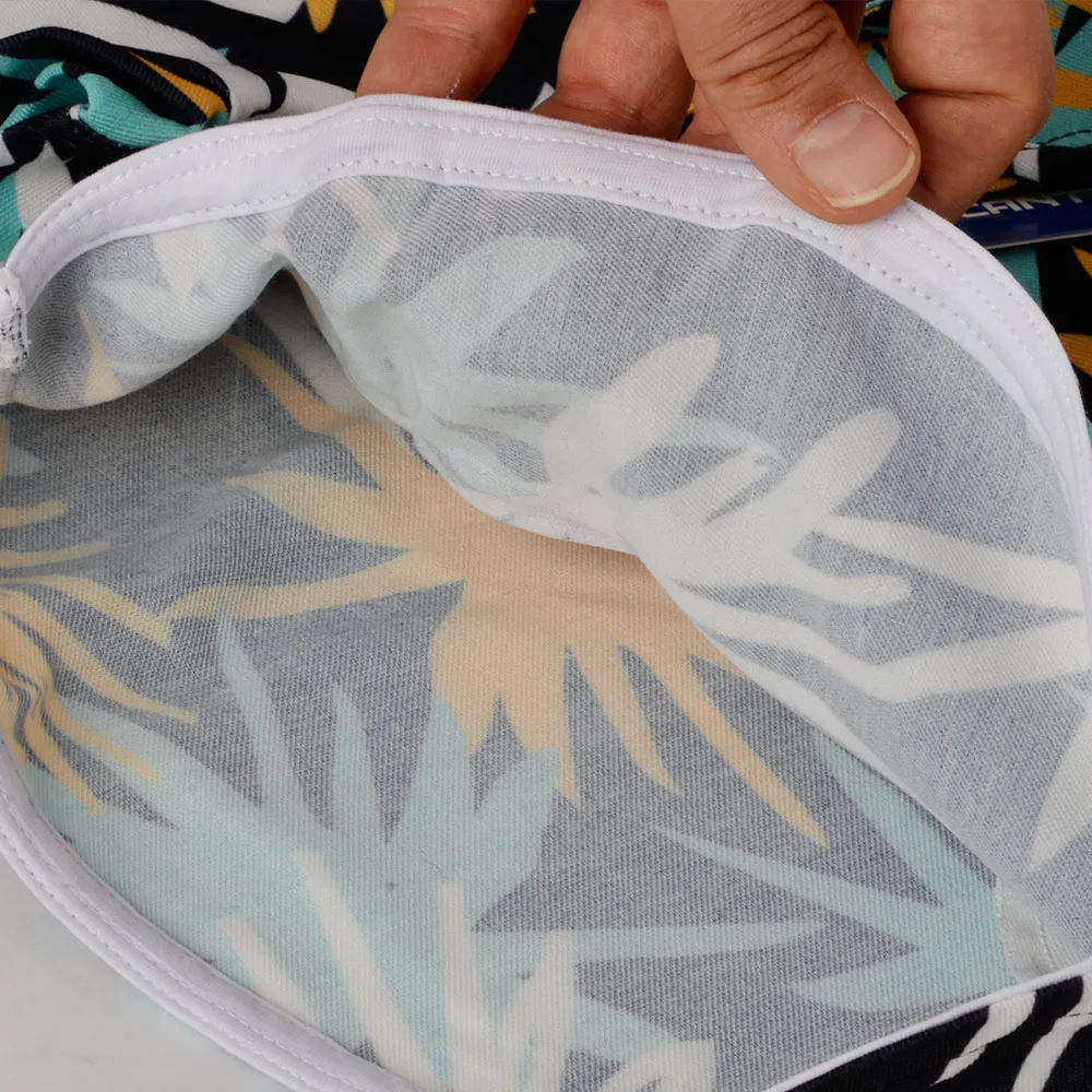 شلوارک مردانه کانتکس مدل 249012710 طرح هاوایی رنگ زرد