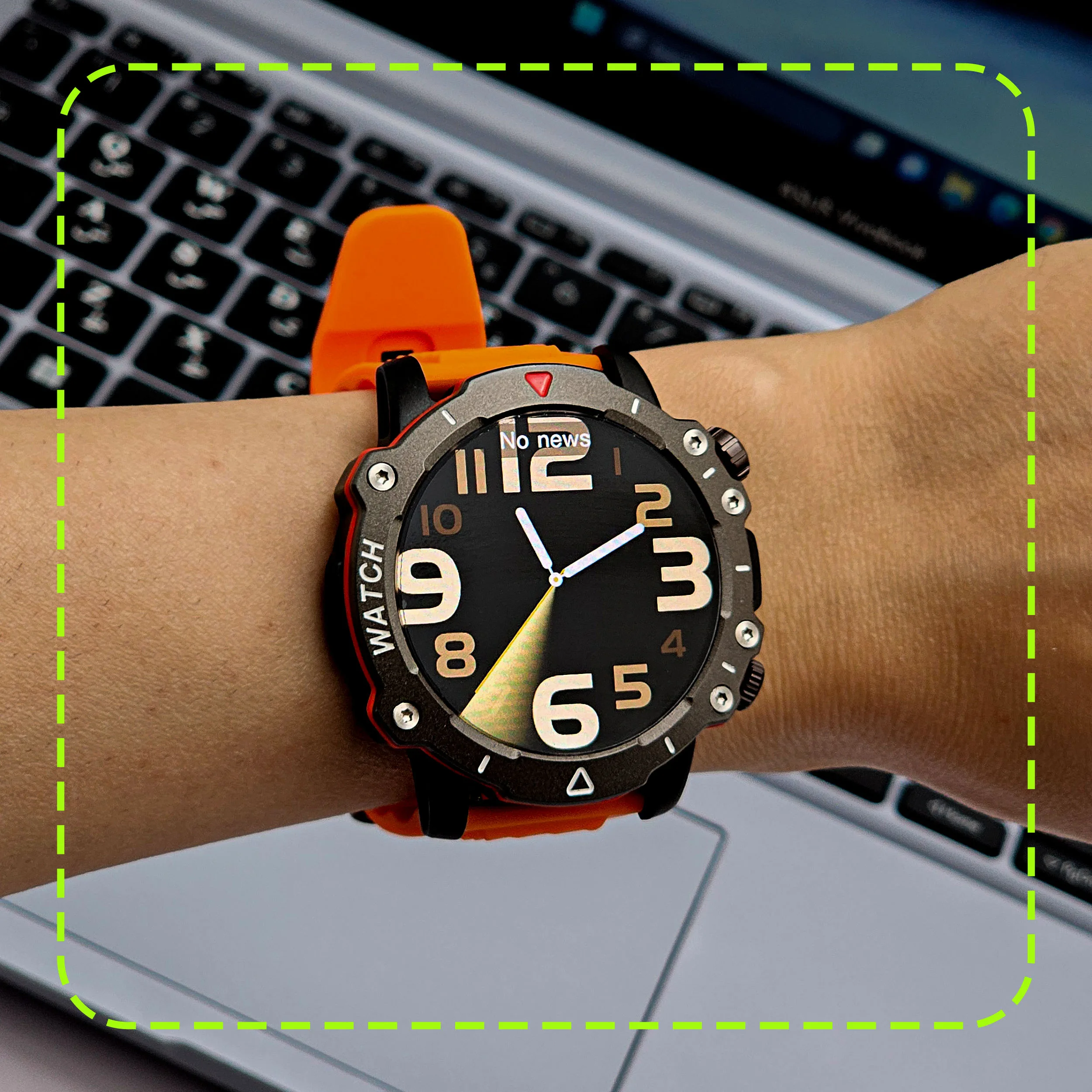 ساعت هوشمند 45 میلی متر ریولینک مدل RL2 pro با بند سیلیکونی