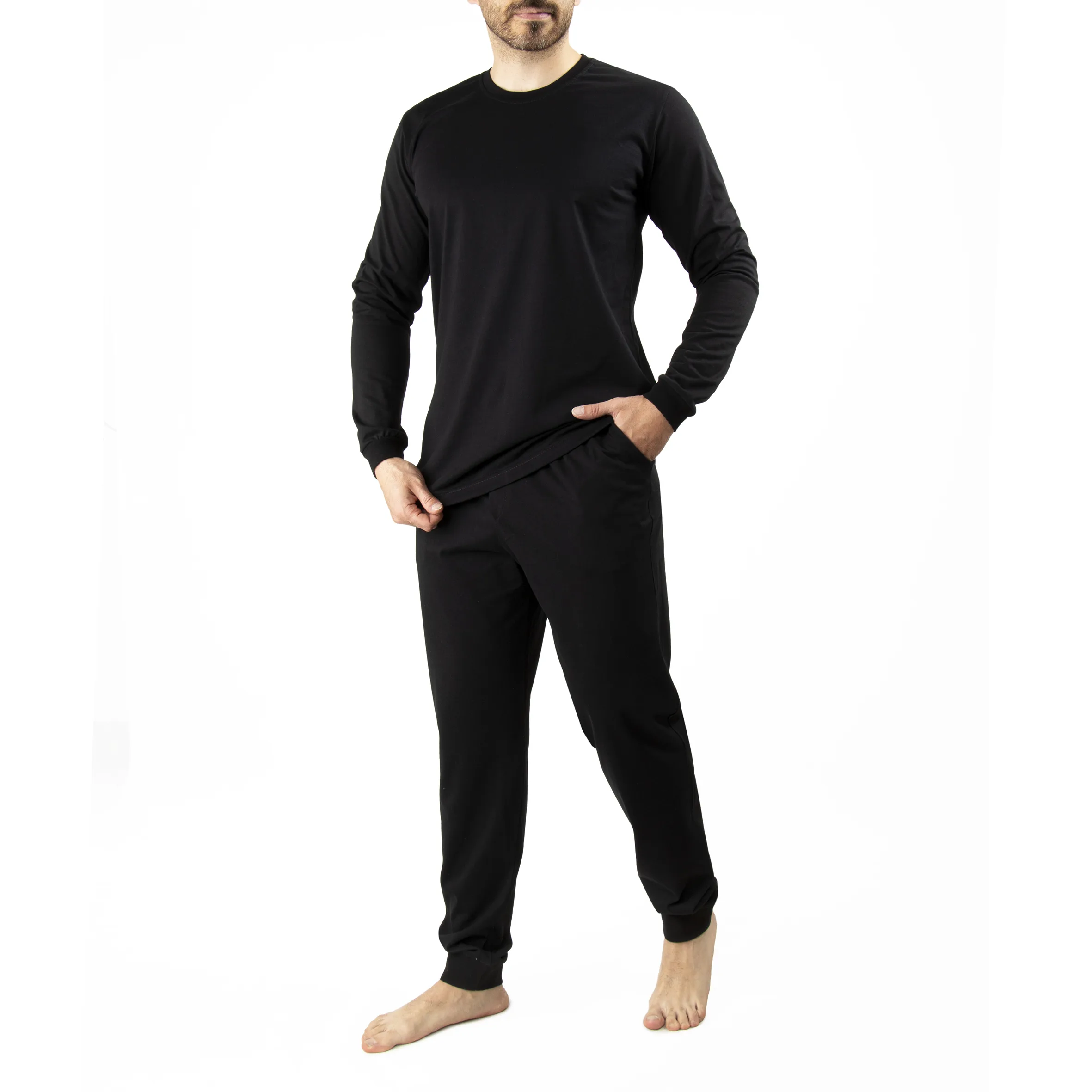 ست تی شرت و شلوار مردانه آریان نخ باف مدل Z17632